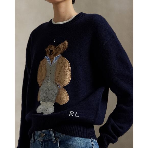 NWT Polo Ralph Lauren Polo Bear Wool-Cashmere-Blend Sweater size XXL - Picture 4 of 9